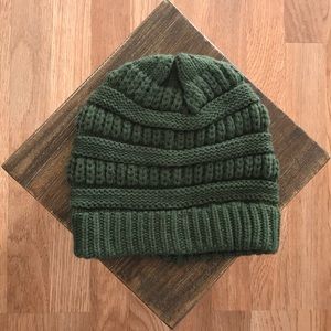 Forest Green Knit Beanie